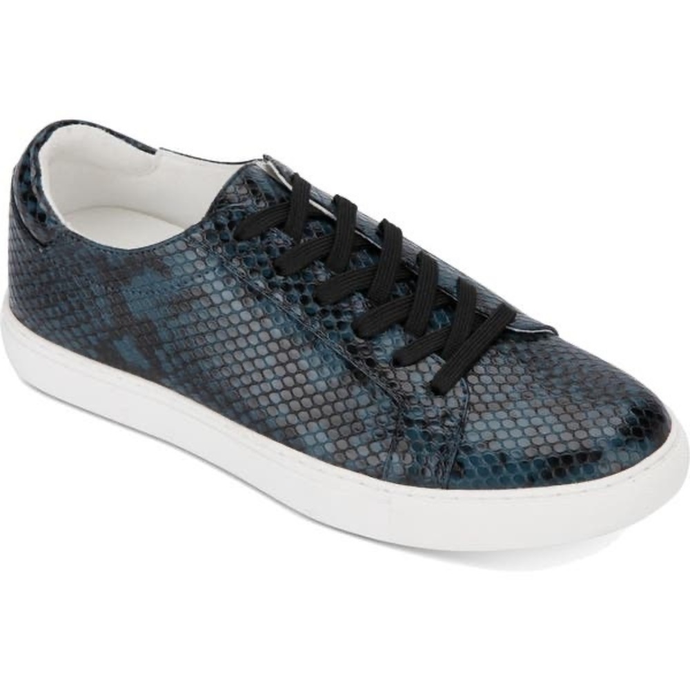 Kenneth Cole Kam Snake-Embossed Lace Up Sneakers - Size 6.5
